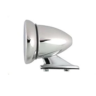 RACING MIRROR Door or Fender Torpedo shape chrome