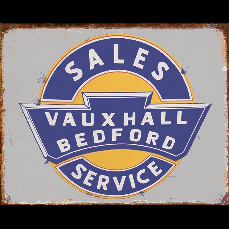TIN SIGN Vauxhall Bedford
