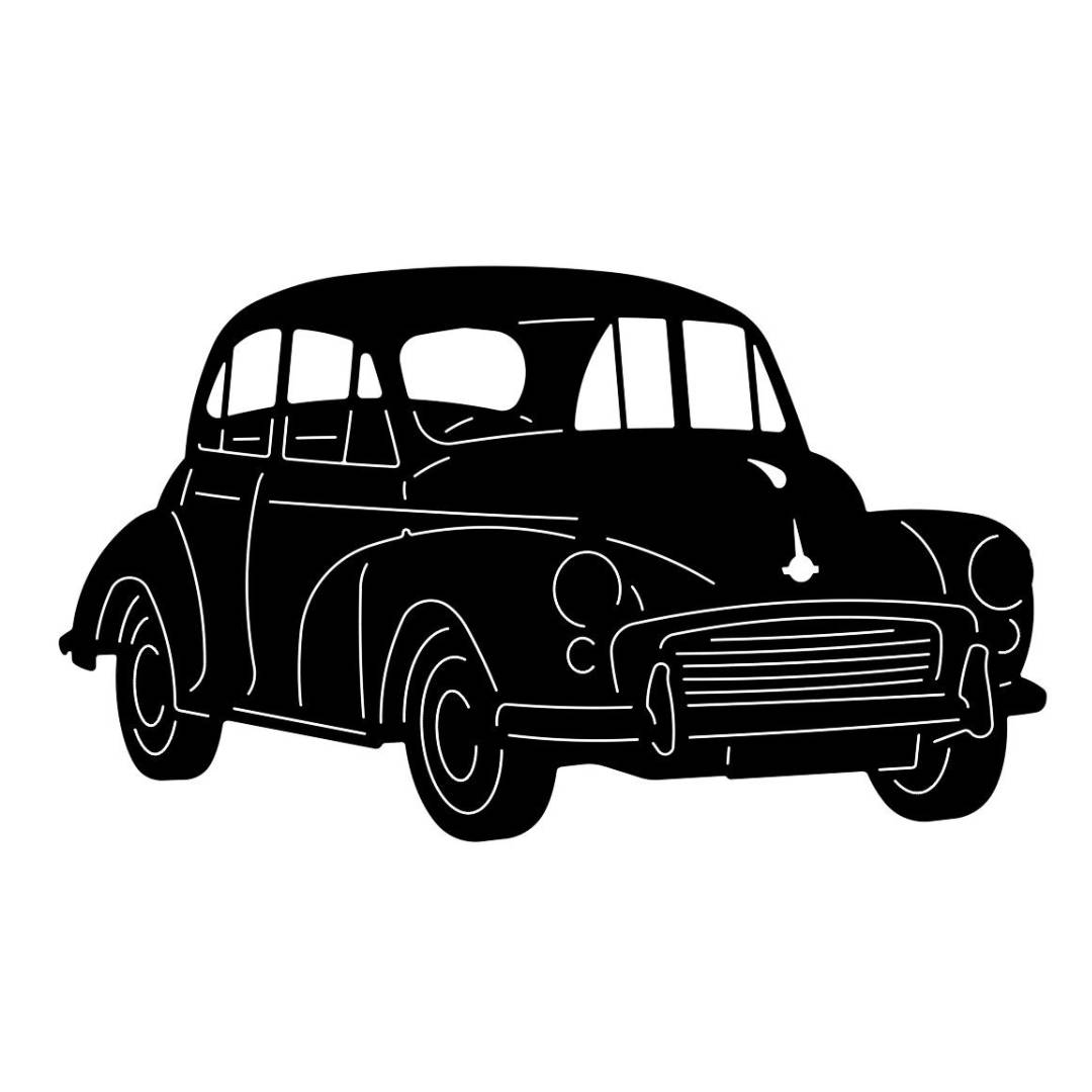 CAR ART Silhouette MORRIS MINOR 1000 488x285mm