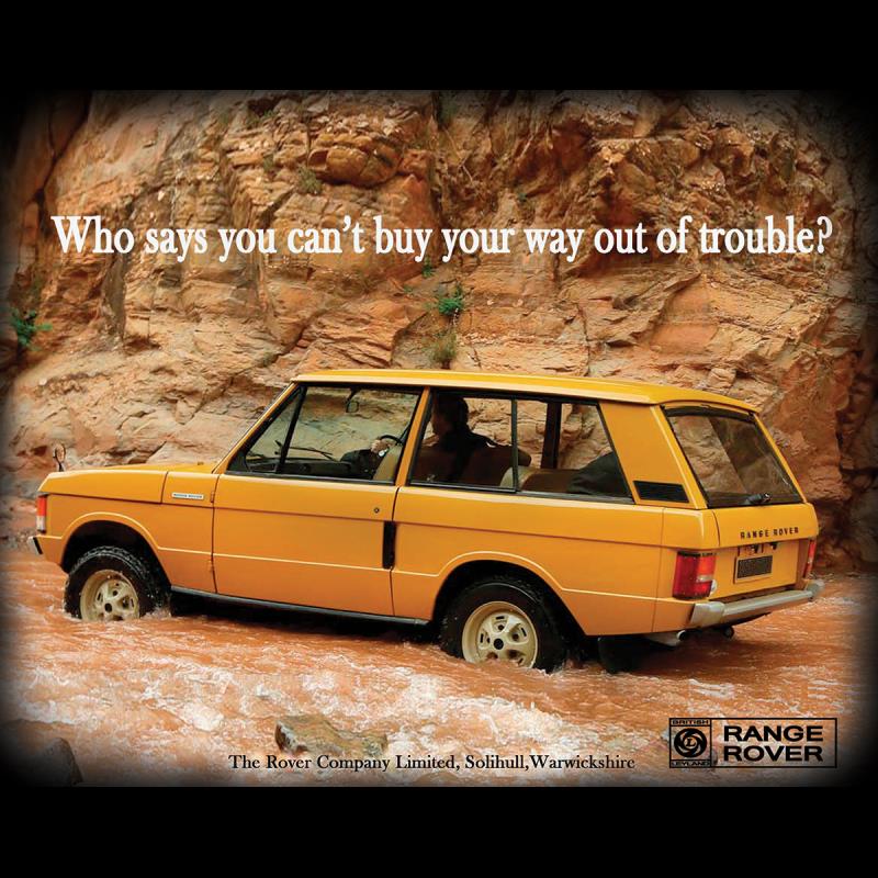 TIN SIGN Range Rover