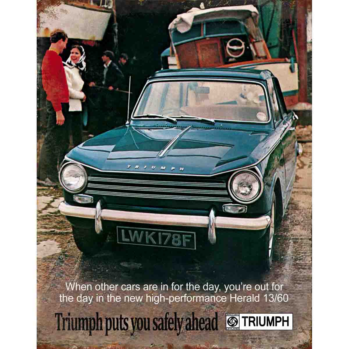TIN SIGN Triumph Herald