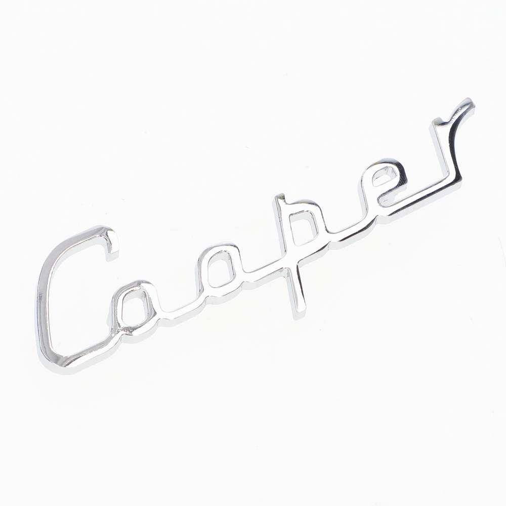 BADGE "COOPER" Metal and Chrome Bonnet Badge Cooper Mk1