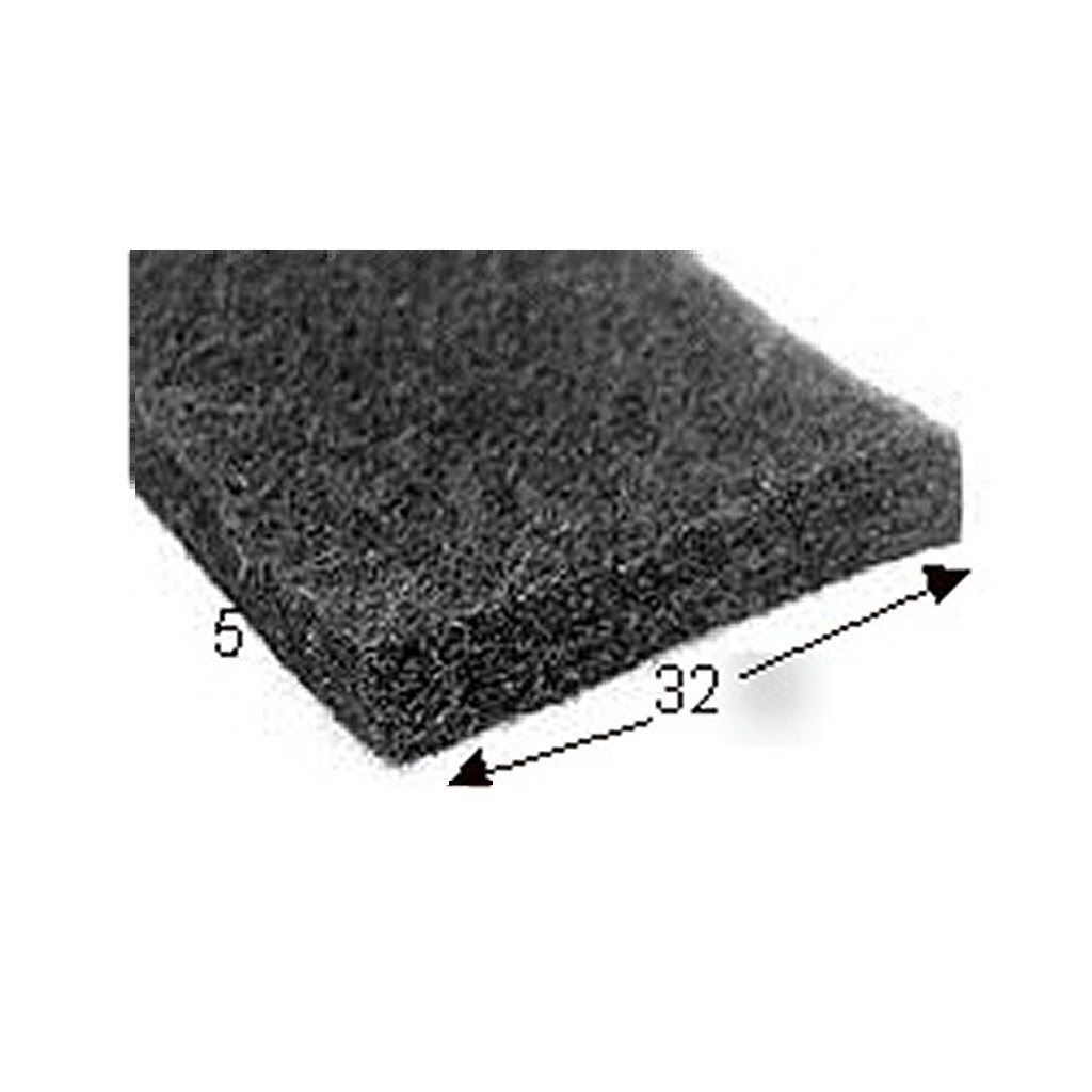 FELT, Black, 32mm (1 1/4") x 4.8mm