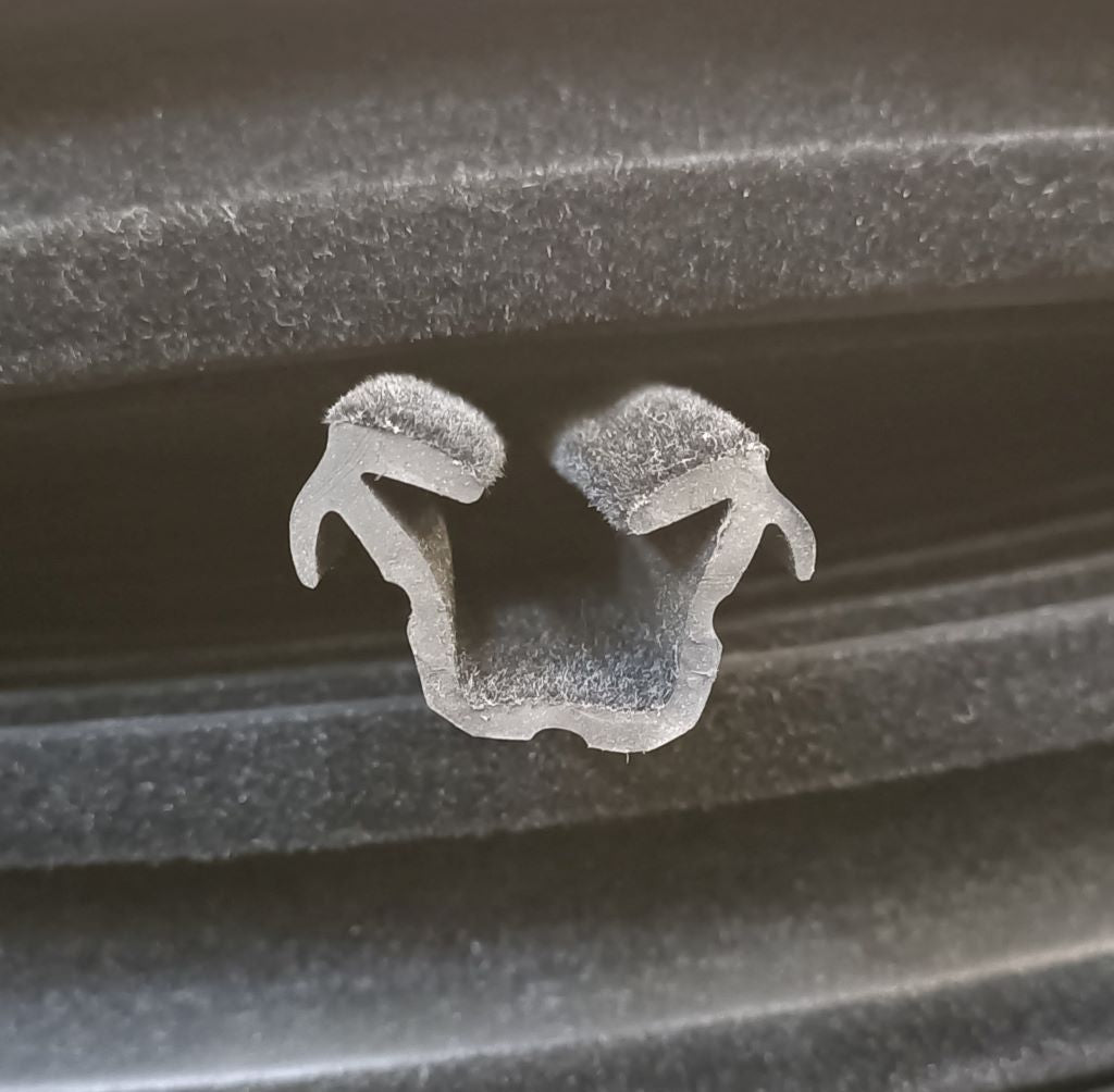 BAILEY CHANNEL Rubber Flocked Window Felt Channel Holden Upper T