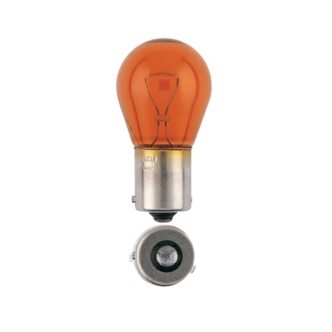 BULB AMBER 12V 21W Indicator BA15s Offset Single Filament