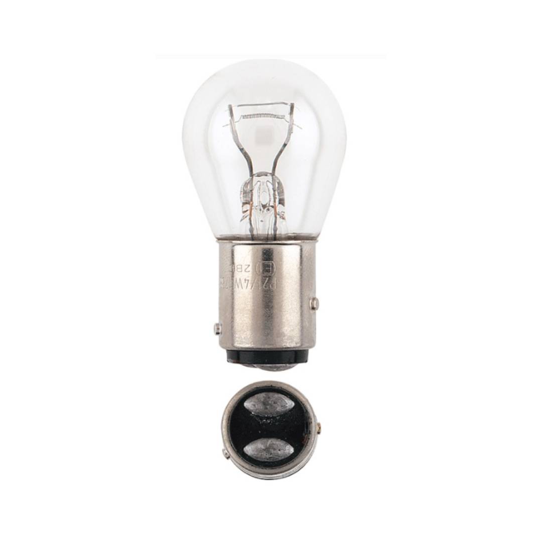 BULB 12V 21/4W Stop Tail BAZ15D Offset Hi Lo Dual Filament