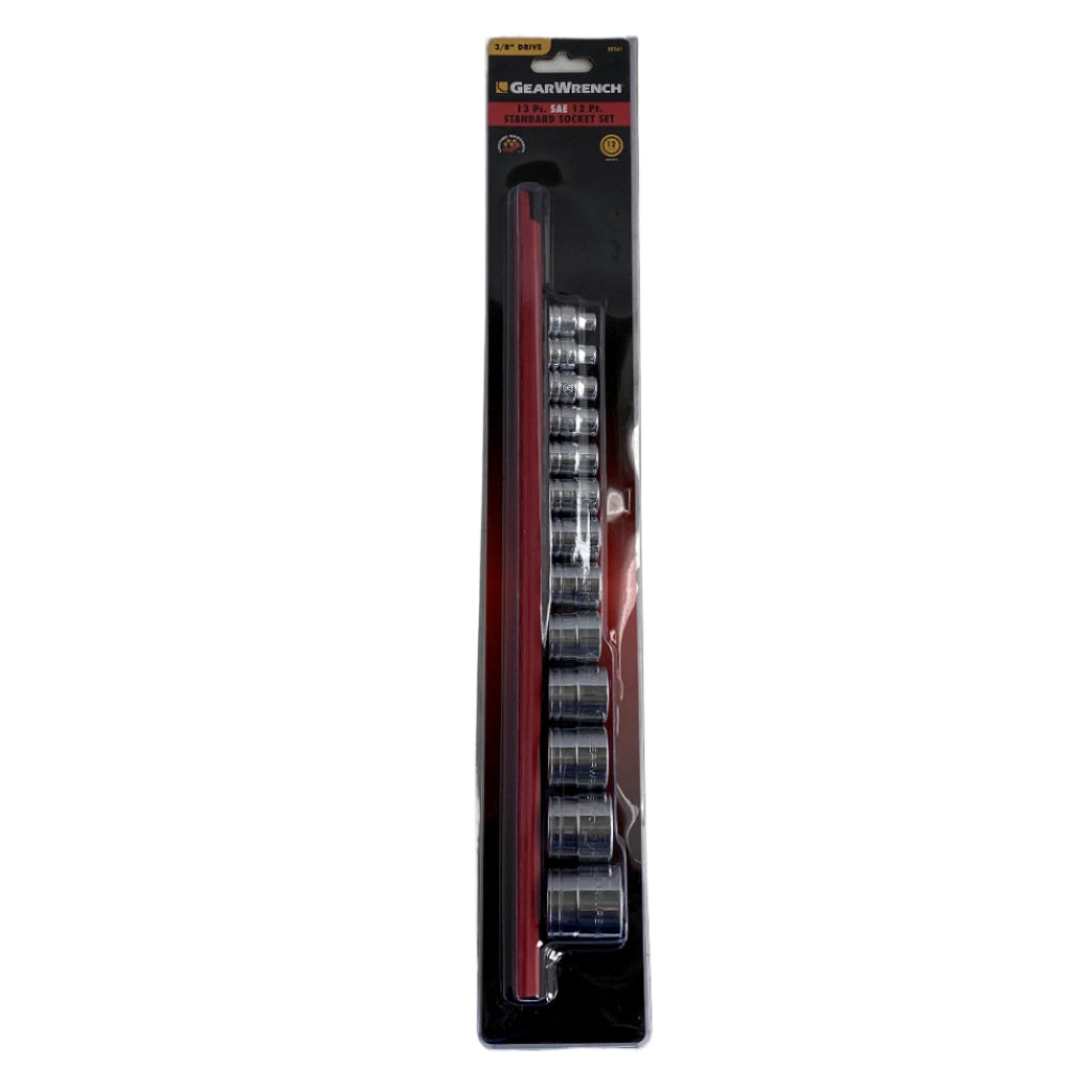 SOCKETS Gearwrench 13pc 12pt SAE Std Sockets 3/8" Drive