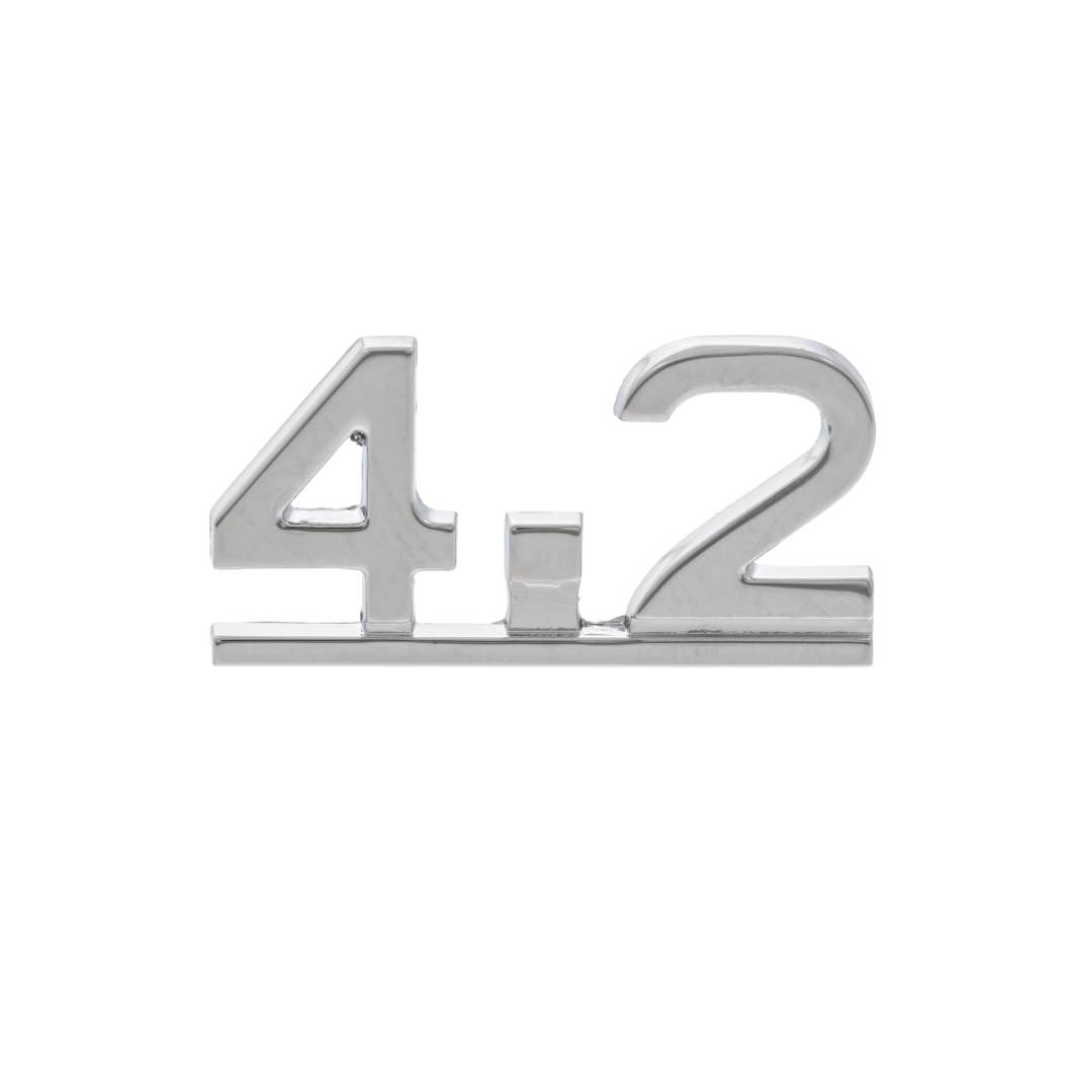 JAGUAR "4.2" E-TYPE BADGE Boot Lid