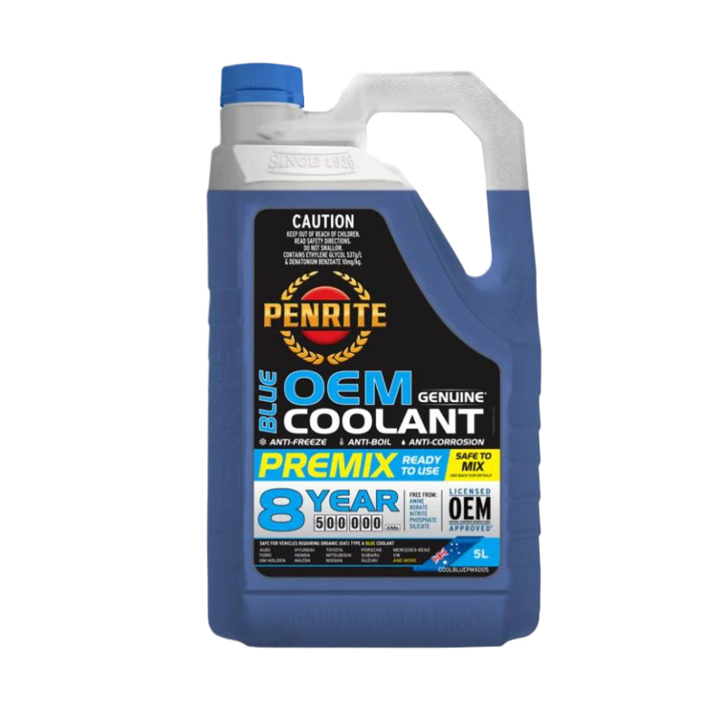 COOLANT BLUE Premix Penrite OEM Approved Coolant 5L