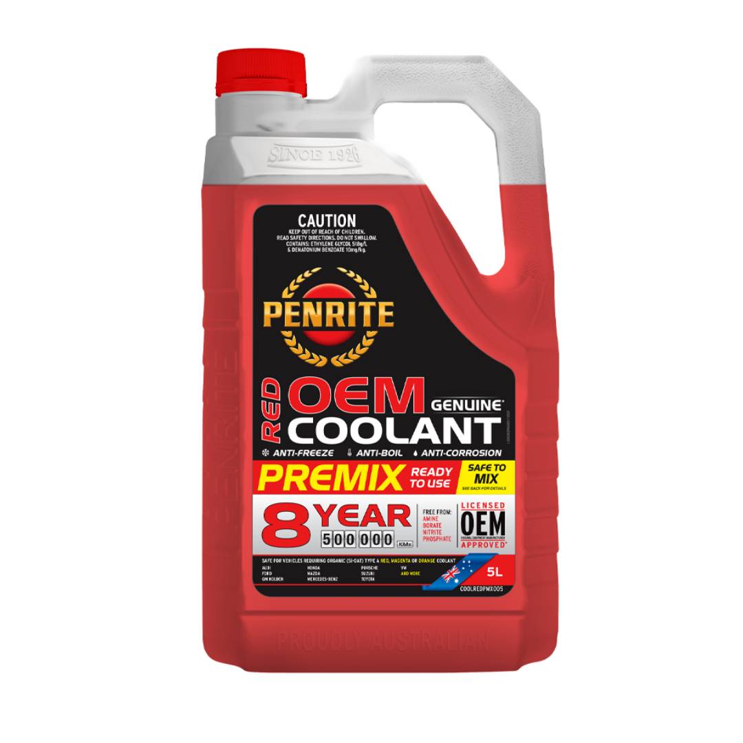 COOLANT RED Premix Penrite OEM Approved Coolant 5L