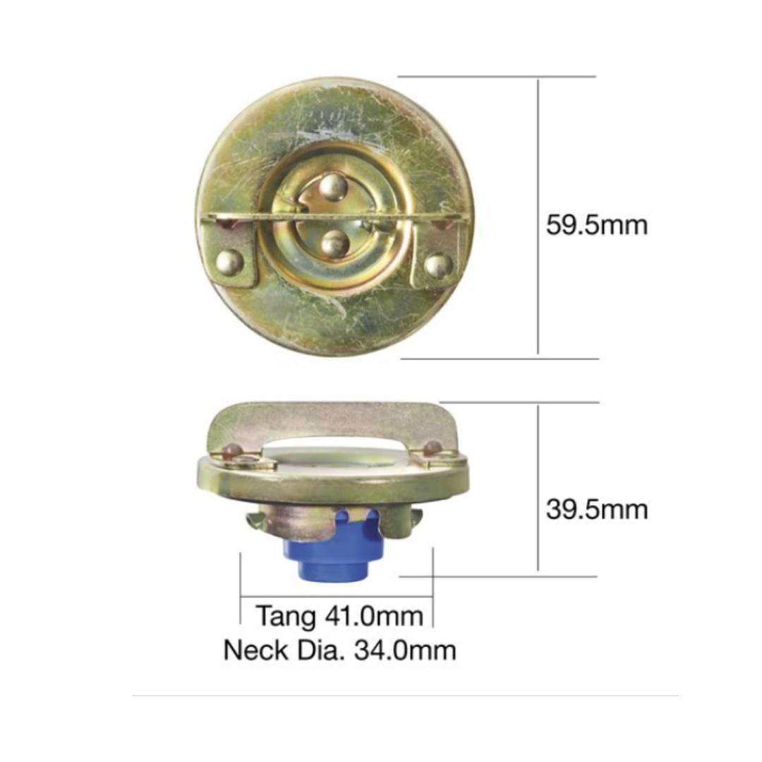 FUEL CAP Non-locking Petrol Cap 59.5mm