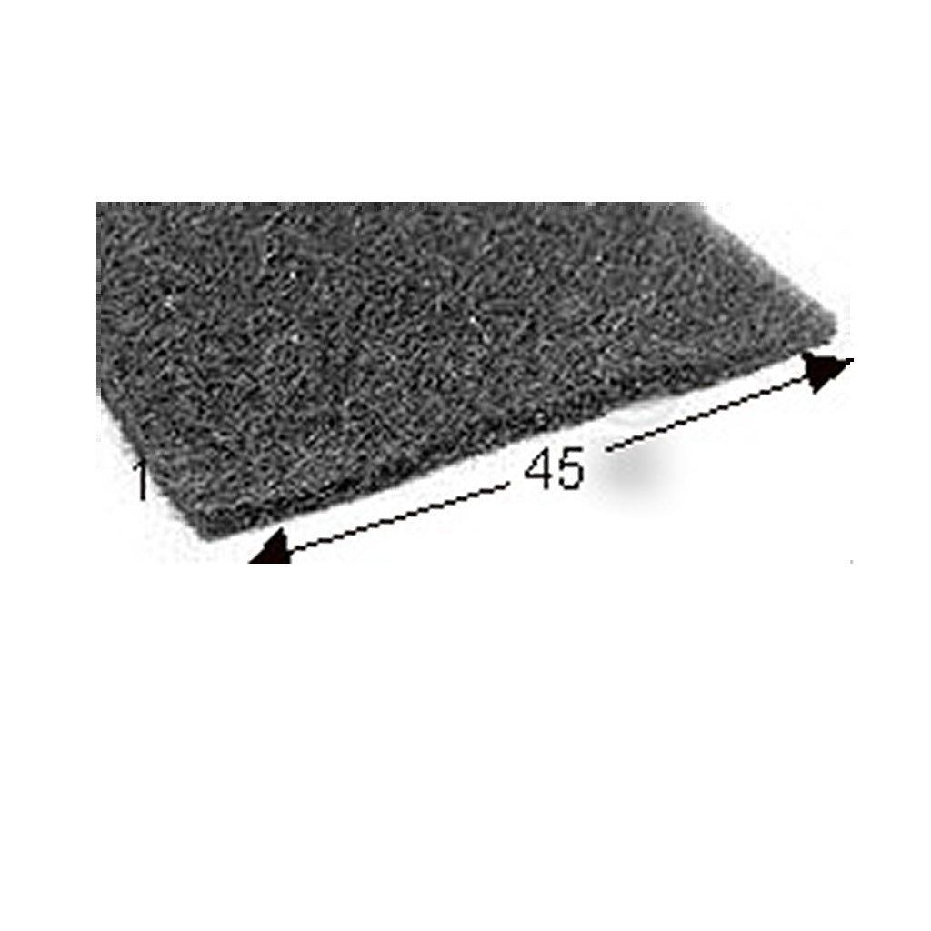 FELT Flat Black 44mm (1 3/4") wide  x 1.6mm