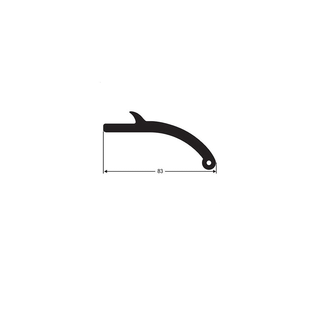 MUDGUARD FLARE Under Mount 83mm 4WD per metre