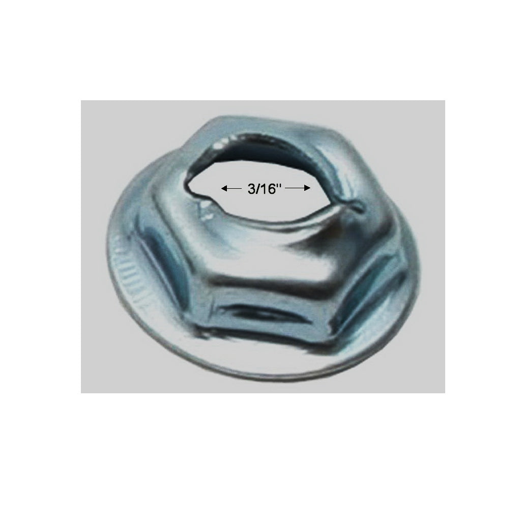 NUT, 3/16", Self cutting