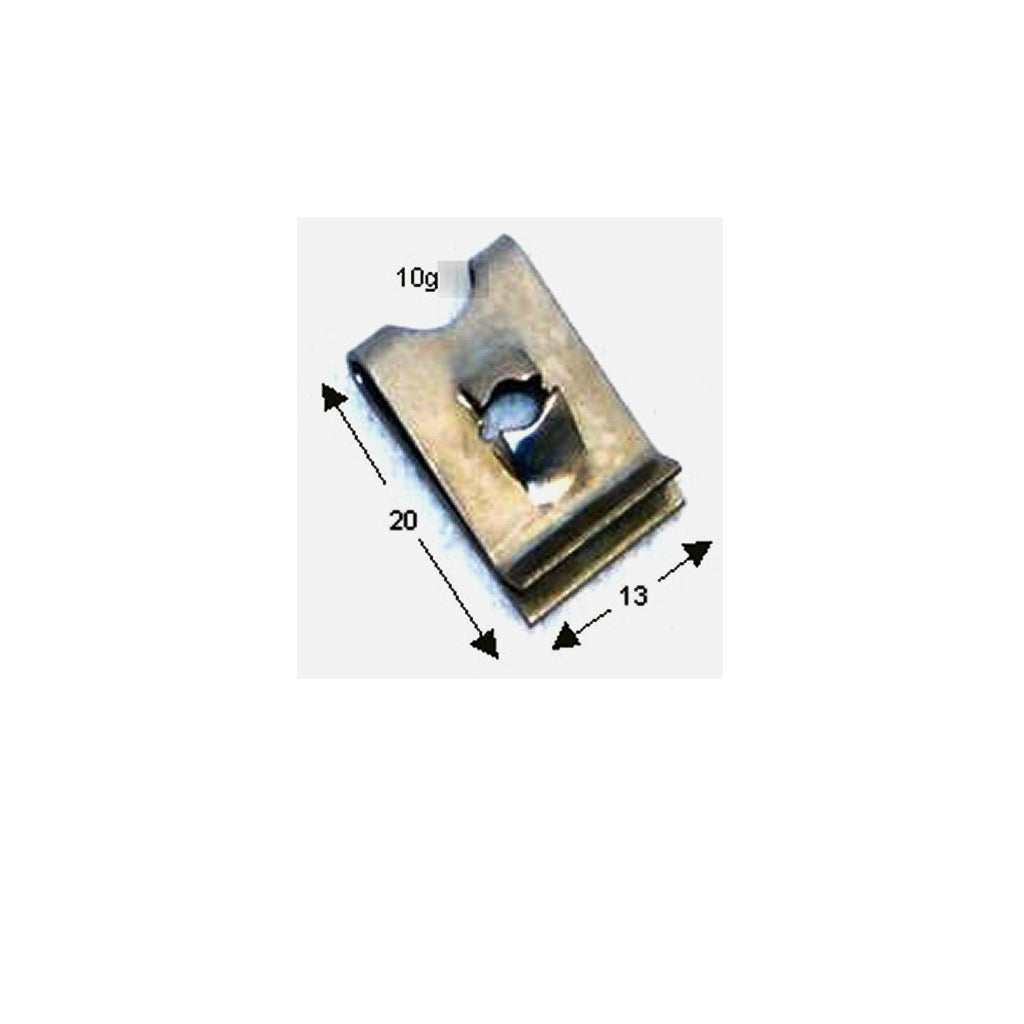 U TYPE CAPTIVE NUT 10 gauge (3/16") Short Speed Nut